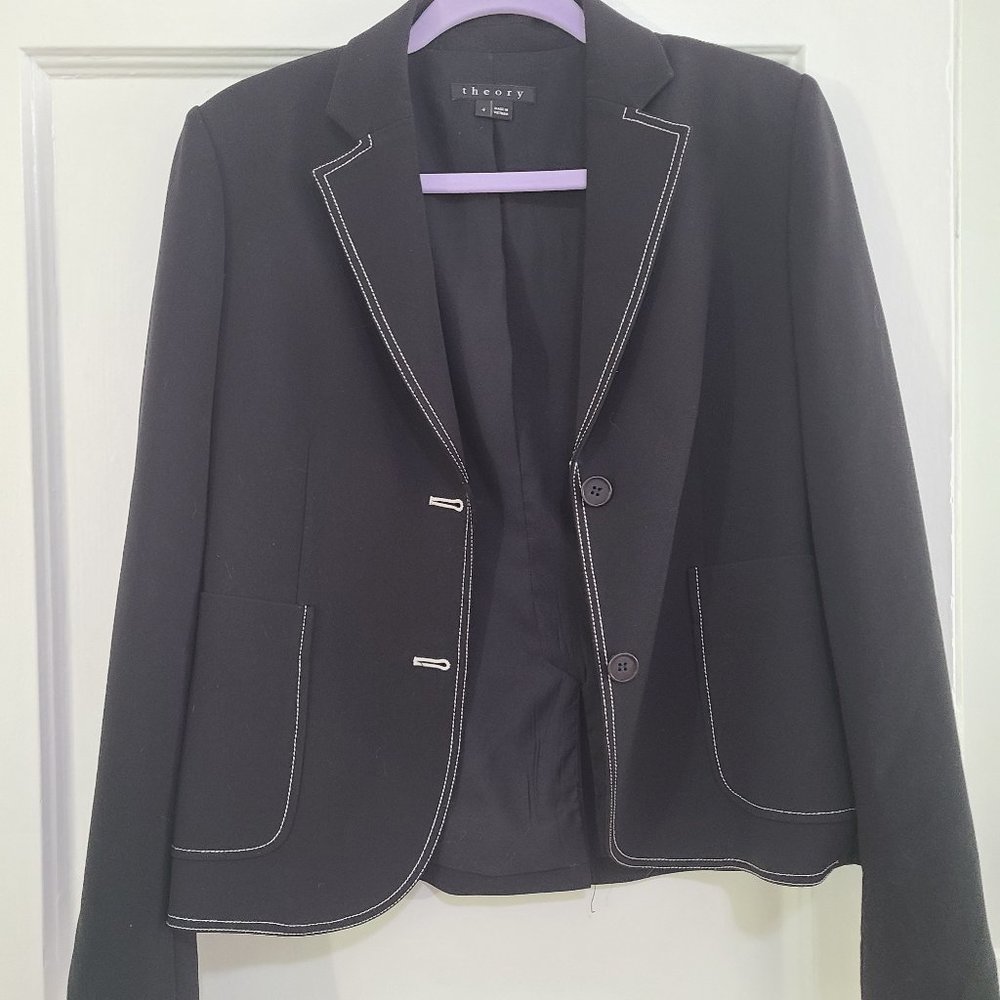 Theory Black Blazer with detail
